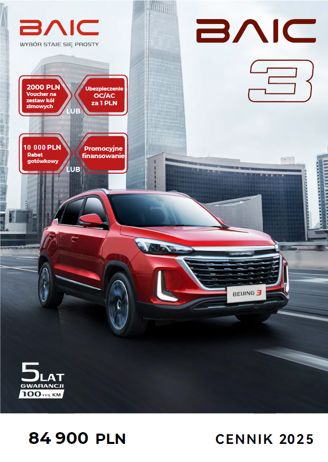 cennik BAIC 3